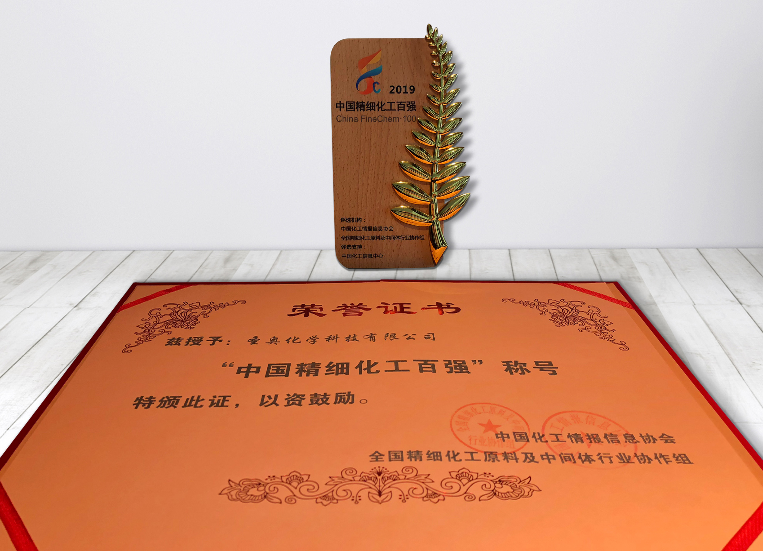 圣奧化學(xué)榮獲“2019中國精細化工百強”稱號...